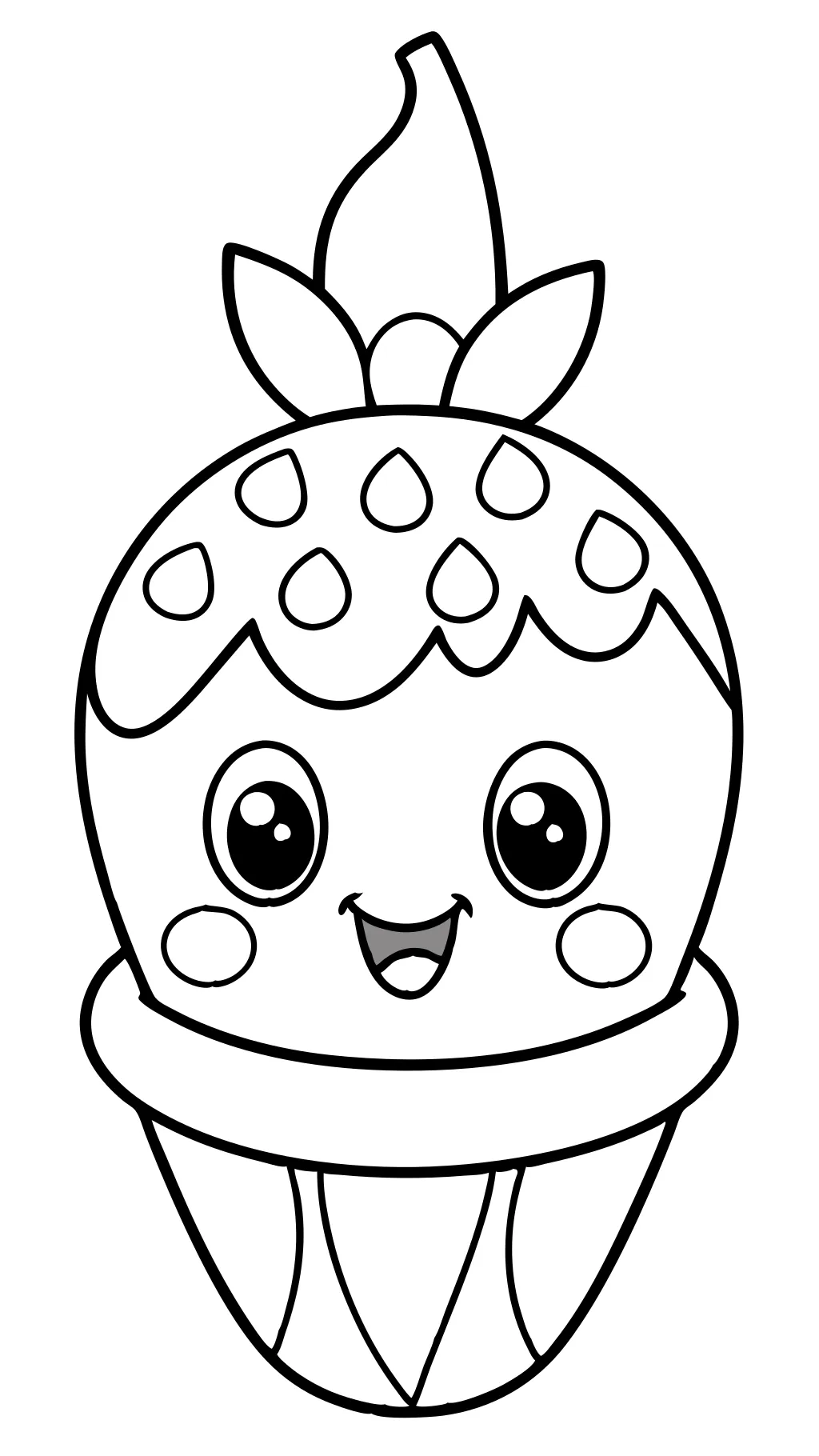 printable cute food coloring pages